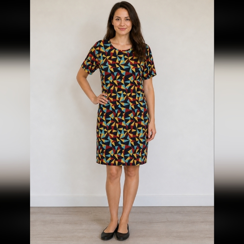 LULAROE Medium Julia Patterned Dress